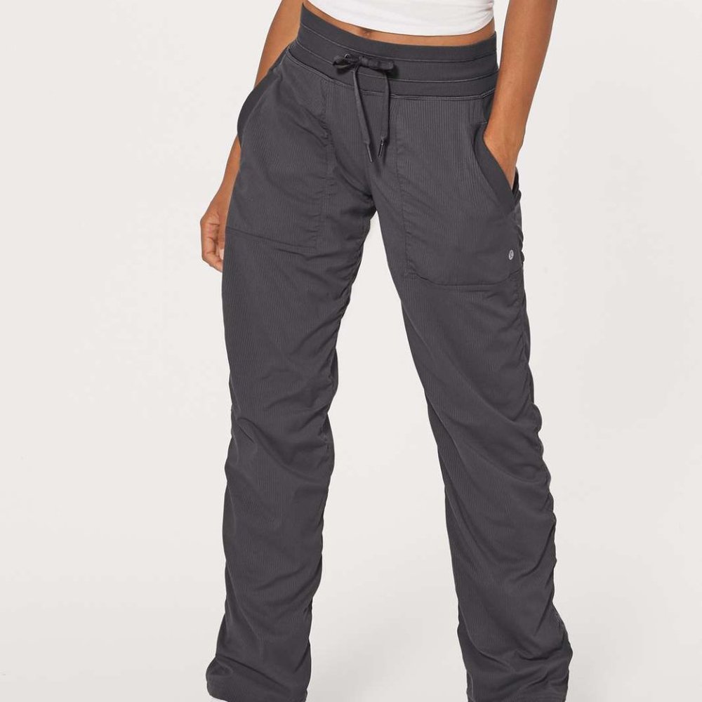 Grey Lululemon Dance Studio Lined Pant